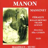 Massenet: Manon - Excerpts / Cohen, Feraldy, Villier, et al