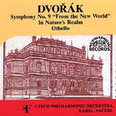 Dvorak: Symphony no 9, etc / Ancerl, Czech Philharmonic