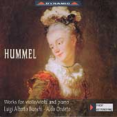 Hummel: Works for Violin/Viola & Piano / Bianchi, Orvieto