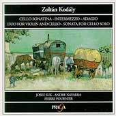 Kodaly: Cello Sonatina, Intermezzo, etc / Suk, Navarra, etc