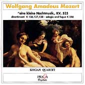 Mozart: Eine Kleine Nachtmusik, etc / Kocian Quartet