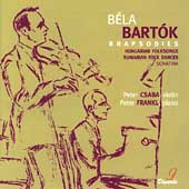 Bartok: Rhapsodies / Peter Csaba, Peter Frank