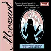 Mozart: Sinfonia Concertante, Concertos / Studt, Bournemouth