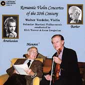 Romantic Violin Concertos of the 20th Century / Verdehr Romantic Violin Concertos of the 20th Century / Verdehr