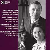Elgar, Walton, R. Strauss: Violin Sonatas / Weiss Duo