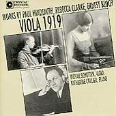 Viola 1919 - Hindemith, Clarke, Bloch / Schotten, Collier