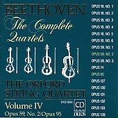 Beethoven: The Complete Quartets Vol IV / Orford Quartet Beethoven: The Complete Quartets Vol IV / Orford Quartet