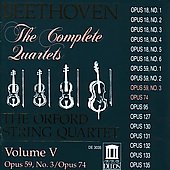 Beethoven: The Complete Quartets Vol V / Orford Quartet