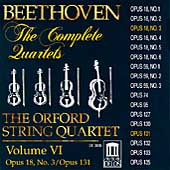 Beethoven: The Complete Quartets Vol VI / Orford Quartet