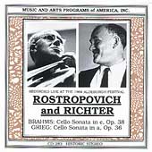 Brahms, Grieg: Cello Sonatas / Rostropovich, Richter