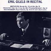 Emil Gilels in Recital Vol 1 - Beethoven, Prokofiev