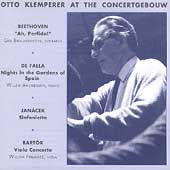 Otto Klemperer At The Concertgebouw - Beethoven, Bartok