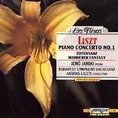 Les Fleurs- Liszt: Piano Concerto no 1, etc / Ligeti, Jando