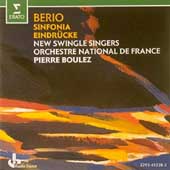 Berio: Sinfonia, Eindruecke / Boulez, New Swingle Singers Berio: Sinfonia, Eindruecke / Boulez, New Swingle Singers
