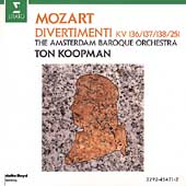 Mozart: Divertimenti / Koopman, Amsterdam Baroque