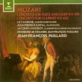Mozart: Concerto for Flute & Harp K.299, Clarinet Concerto K.622 (6/1963) / Jean-Pierre Rampal(fl), Lily Laskine(hrp), Jean-Francois Paillard(cond), Paillard Chamber Orchestra