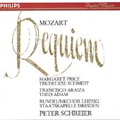 Mozart: Requiem / Schreier, Price, Schmidt, Araiza, Adam