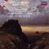 Mendelssohn: Symphonies no 3 & 4 / Solti, Chicago SO