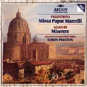 Palestrina: Missa Papae Marcelli;  Allegri / Preston
