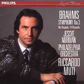 Brahms: Symphony no 3, Alto Rhapsody / Muti, Norman