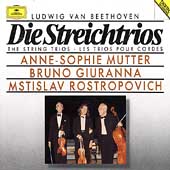 Beethoven: The String Trios Op.3, Op.9, Serenade Op.8 / Anne-Sophie Mutter(vn), Bruno Giuranna(va), Mstislav Rostropovich(vc)