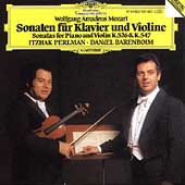 Mozart: Violin Sonatas K 526 & K 547 / Perlman, Barenboim