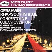 Gershwin: Rhapsody in Blue, Concerto in F  / List, Hanson