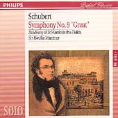 Schubert: Symphony no 9 / Marriner, St Martin in the Fields