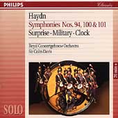 Haydn: Symphonies nos 94, 100 & 101 / Sir Colin Davis, Concertgebouw