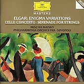 Elgar: Enigma Variations Op.36, Cello Concerto Op.85, Serenade Op.20 / Giuseppe Sinopoli(cond), Philharmonia Orchestra, Mischa Maisky(vc)