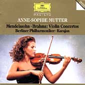 Mendelssohn: Violin Concerto; Brahms: Violin Concerto / Anne-Sophie Mutter(vn), Herbert von Karajan(cond), Berlin Philharmonic Orchestra
