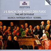 J.S.Bach: The Art of Fugue -Contrapunctus BWV.1080, Cannon Alla Decima, In Contrapunto Alla Terza, etc / Reinhard Gobel(cond), Musica Antiqua Koln