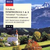 Schubert: Symphonies 5 & 8; Overtures / Blomstedt, SFS