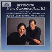 Beethoven: Piano Concertos no 1 & 2, etc / Levin, Gardiner