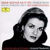 Penderecki: Violin Concerto No 2; Bartok: Violin Sonata No.2 / Anne-Sophie Mutter(vn), Krzysztof Penderecki(cond), London Symphony Orchestra, Lambert Orkis(p)