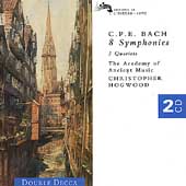 CPE Bach: Eight Symphonies, etc / Christopher Hogwood