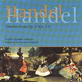 Handel: Concerti Grossi Op 6 nos 5-8 / Raymond Leppard, ECO