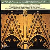 Purcell: Complete Anthems and Services Vol 9 / Robert King