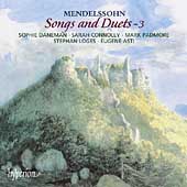 Mendelssohn: Songs and Duets Vol 3 / Daneman, Loges, et al