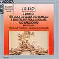 ȡ/J.S.Bach 3 Sonatas For Viola Da Gamba and Harpischord[GD 77044]