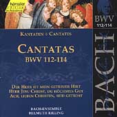 Edition Bachakademie Vol 36 - Cantatas BWV 112-114 / Rilling