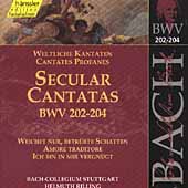 Edition Bachakademie Vol 62 - Secular Cantatas BWV 202-204
