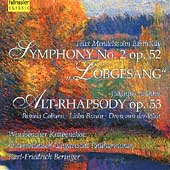 Mendelssohn: Symphony no 2;  Brahms: Alt-Rhapsody / Beringer