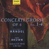 Handel: Concerti Grossi Op 6 nos 1-4 / Brown, ASMF