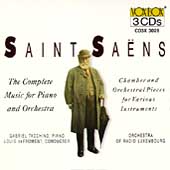 Saint-Saens: The Complete Music for Piano & Orchestra, etc