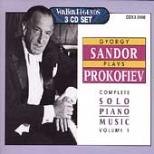 Gyorgy Sandor Plays Prokofiev - Complete Piano Music Vol 1