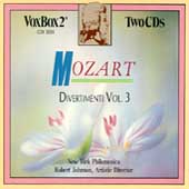 Mozart: Divertimenti Vol III / Johnson, NY Philomusica