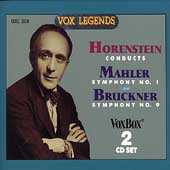 Horenstein Conducts - Mahler: no 1;  Bruckner: no 9