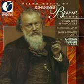 Brahms: Piano Music Vol I / Antonin Kubalek