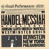 Handel: Messiah - Highlights / Bernstein, New York PO Handel: Messiah - Highlights / Bernstein, New York PO